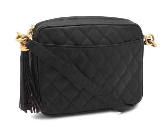 A Chanel Black Caviar Leather Bag 15214f