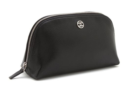 A Chanel Black Caviar Leather Cosmetic 15215b