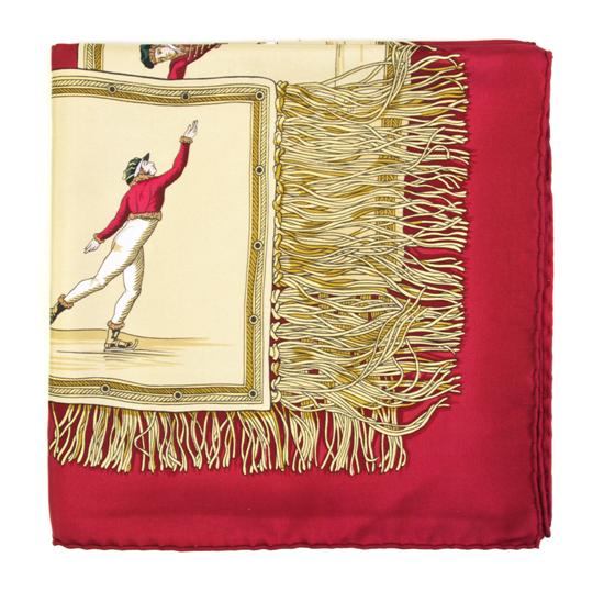 An Hermes Silk Scarf in an ice