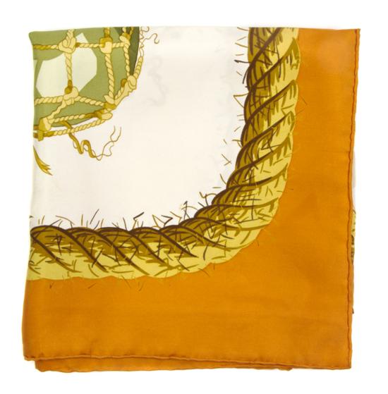 An Hermes Silk Scarf in a 'Rose