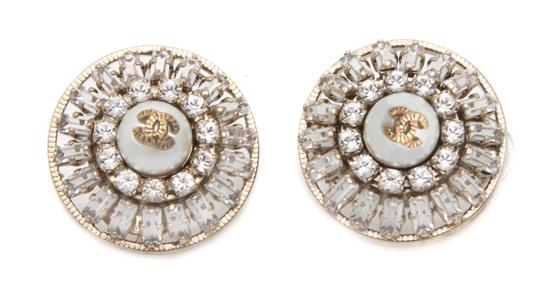A Pair of Chanel Faux Pearl and