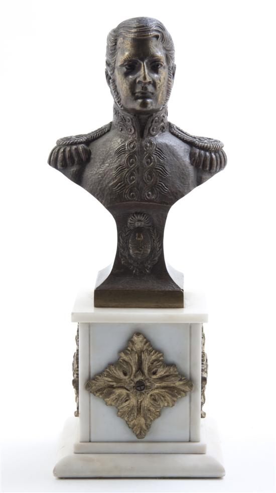  A Continental Bronze Bust depicting 15221b
