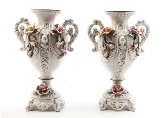  A Pair of Capodimonte Ceramic 152217