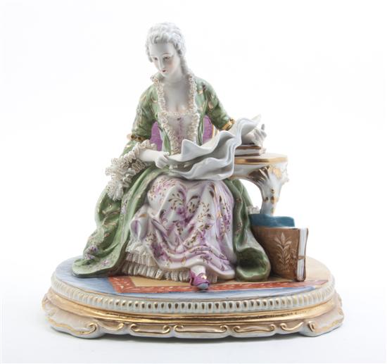 * A Capodimonte Porcelain Figural