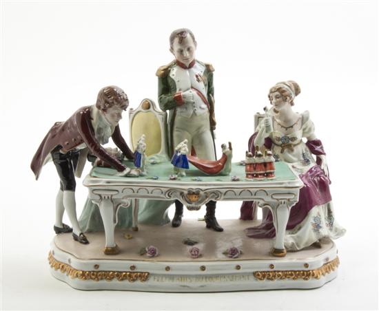 * A German Porcelain Figural Group