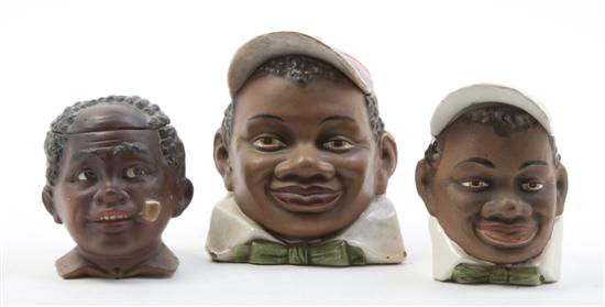  Three Ceramic Figural Tobacco 152245
