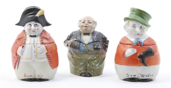  Three Ceramic Full Figure Tobacco 152246
