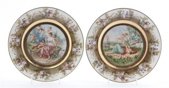* A Pair of Rosenthal Cabinet Plates