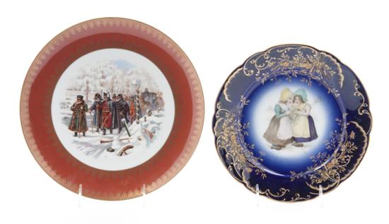 * A Russian Cabinet Plate decorated