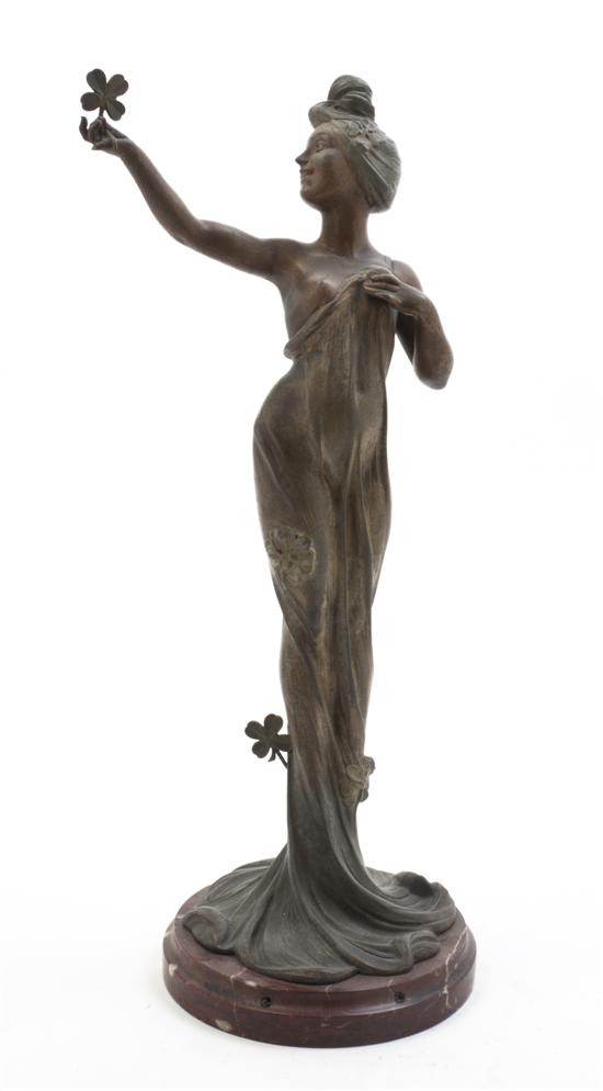  An Art Nouveau Cast Metal Figure 152269