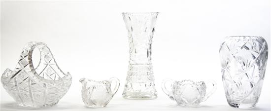  A Collection of Cut Glass Articles 152265