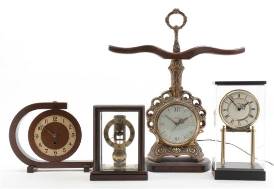 * Four American Table Clocks 20th