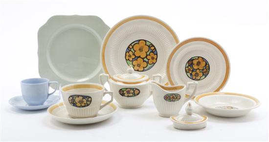 * An English Ceramic Partial Tea Service