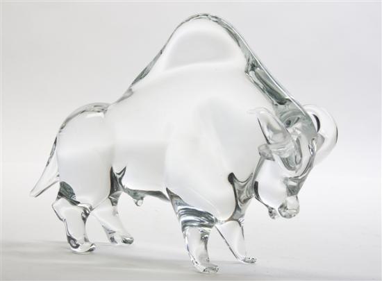 * A Glass Figure of a Bull depicted
