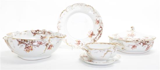 A Limoges Porcelain Partial Dinner Service