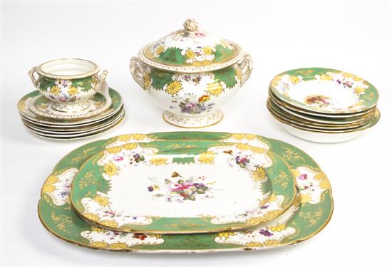 An English Porcelain Partial Dinner 152300