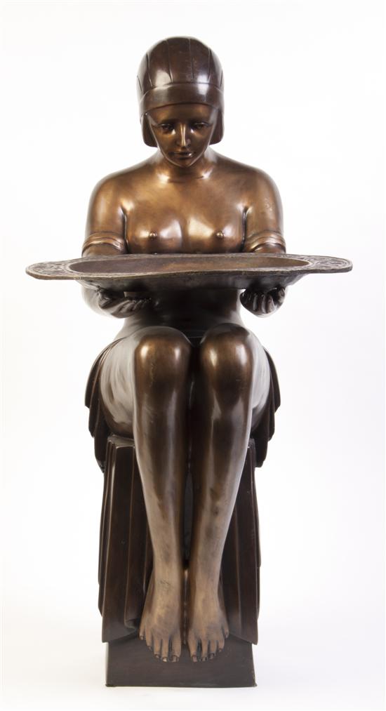 An Art Deco Style Bronze Figure 1522fc