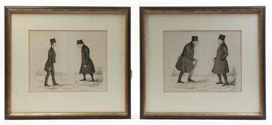 * A Set of Four Spy Prints framed