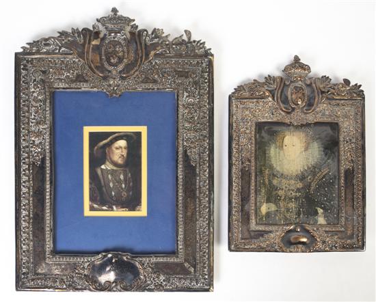 * Two English Cast Metal Frames