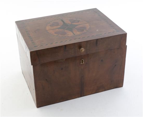  A Marquetry Table Casket having 152338