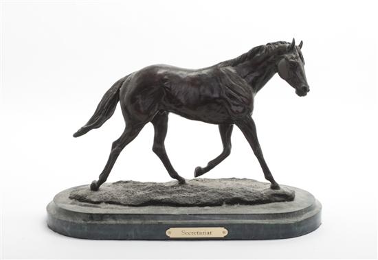 * An American Bronze Figure of a Horse