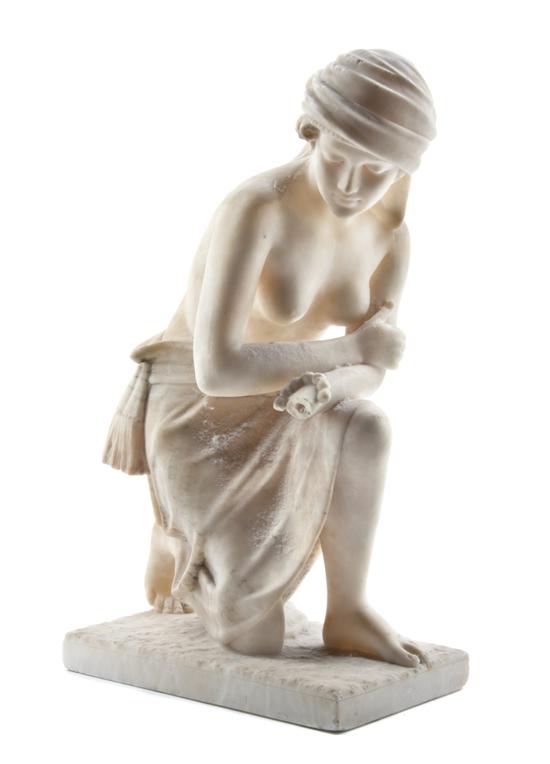 * An Italian Alabaster Figure depicting