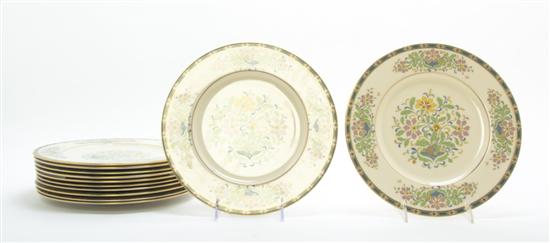 A Set of Twelve Lenox Porcelain Plates