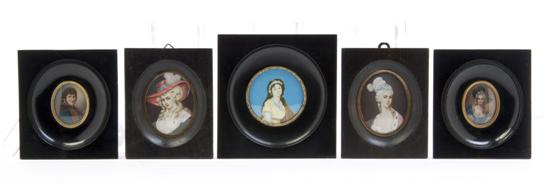 Five Miniature Framed Paintings 15236e