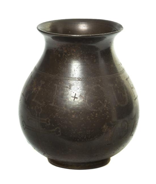 A Canadian Patinated Metal Vase 152389