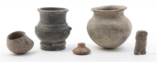 Five Pre Columbian Pottery Articles 15239e