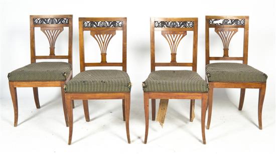  A Set of Four Biedermeier Side 1523ac