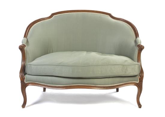 * A Louis XV Style Walnut Settee