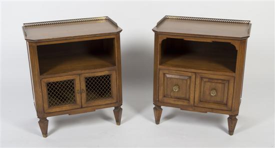 * A Pair of American Bedside Tables