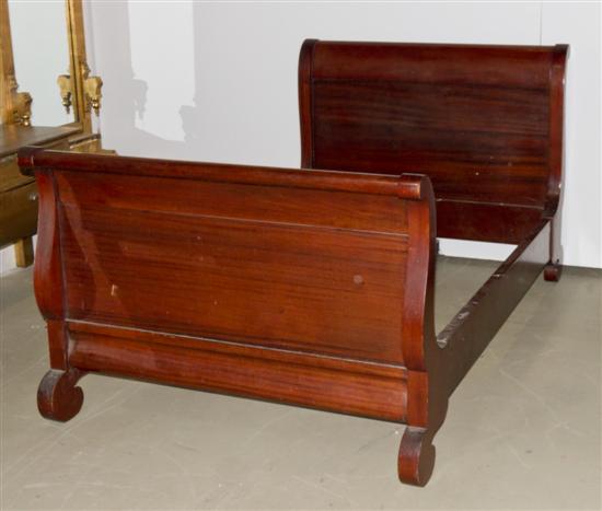 * An American Empire Mahogany Sleigh