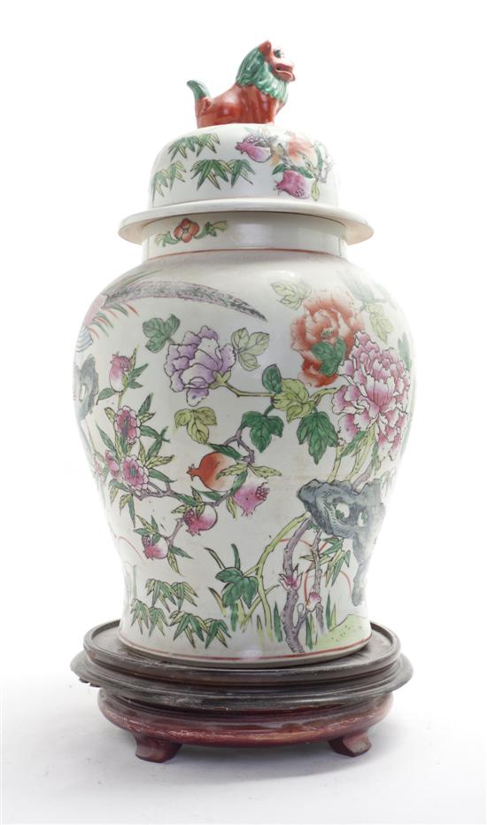  A Chinese Ceramic Jar and Cover 152486