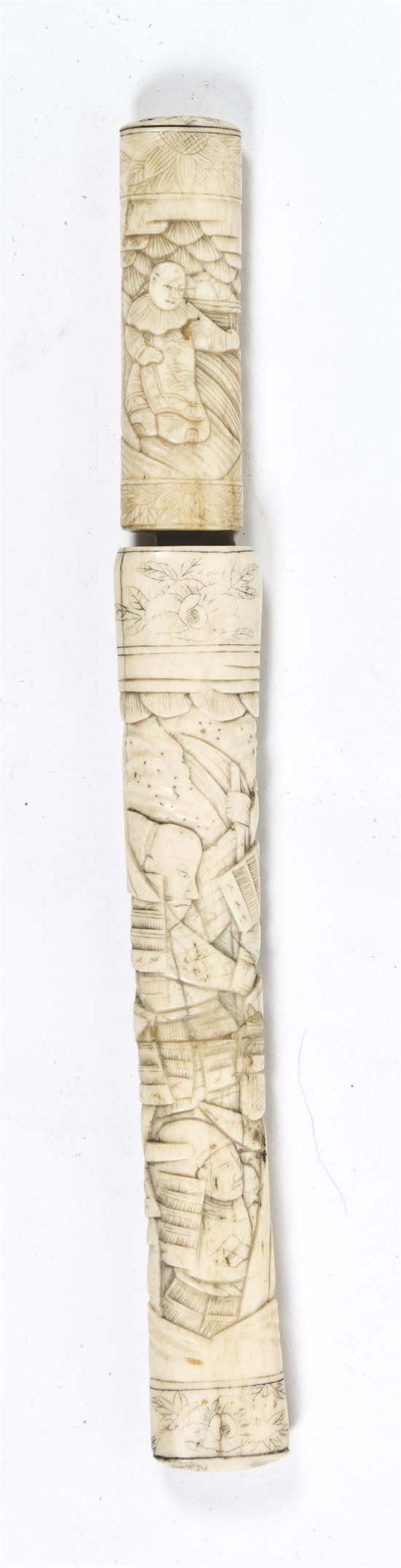 * A Japanese Ivory Tanto of typical