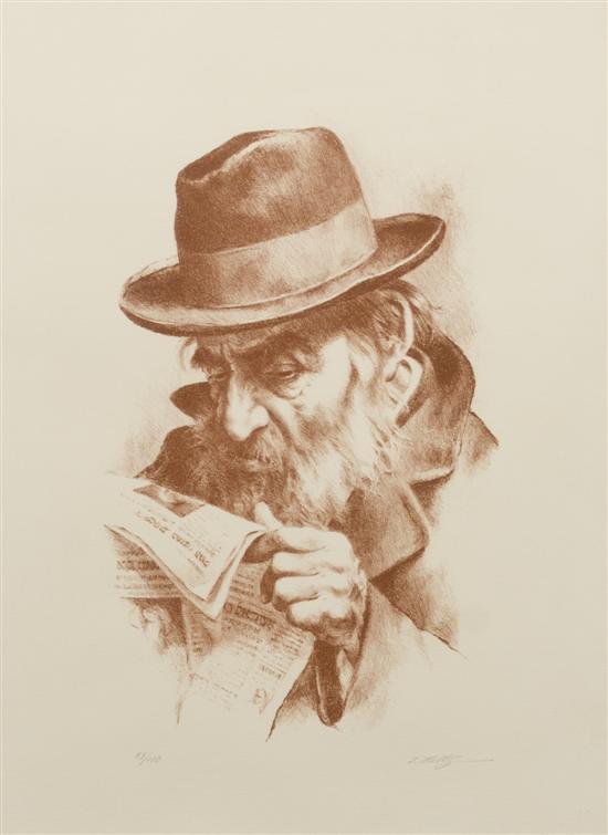 * Artist Unknown Bearded Man with Hat