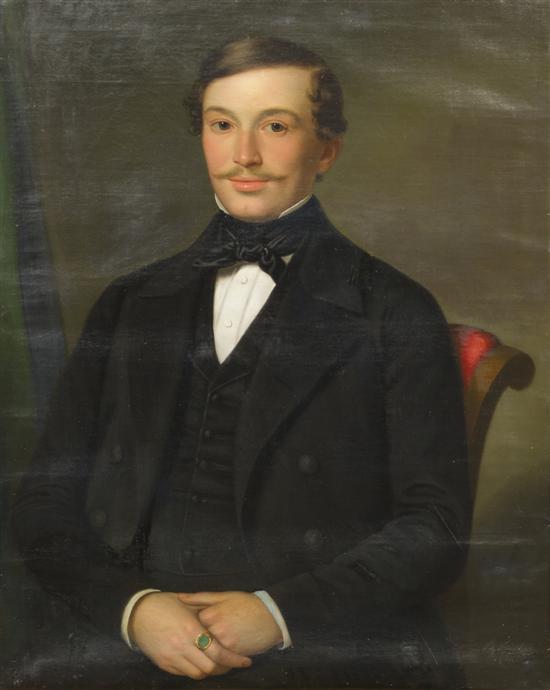 * B. Fischer (19th century) Portrait