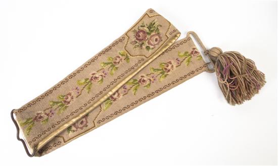  A Victorian Needlework Bell Pull 1524f1