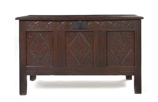  An English Carved Oak Coffer 152508