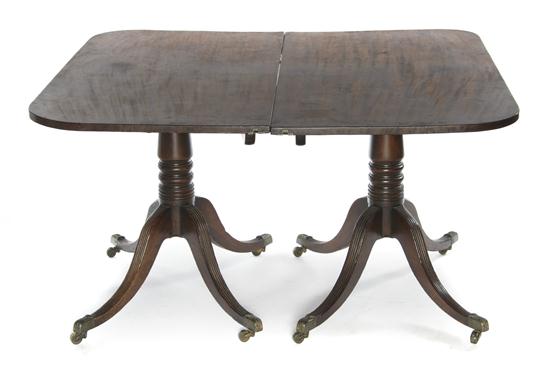 A George III Style Mahogany Double Pedestal