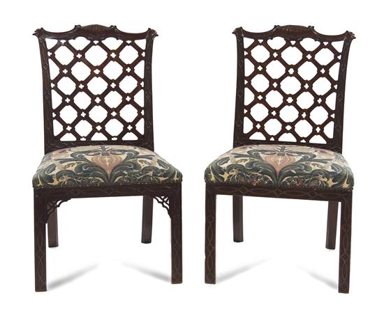 A Pair of Chippendale Style Mahogany 152539