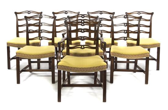 A Set of Eight Sheraton Style Mahogany 15253b