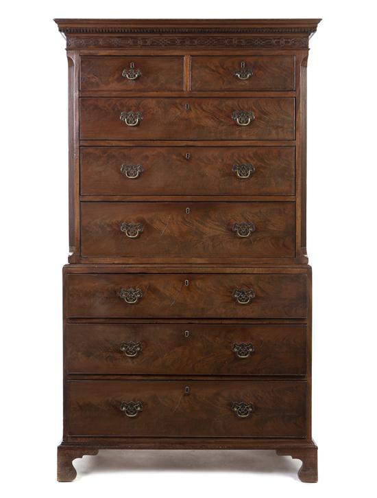 A Chippendale Mahogany Chest on 152537