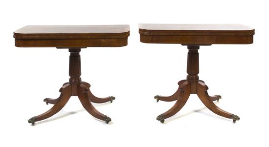 A Pair of English Mahogany Games