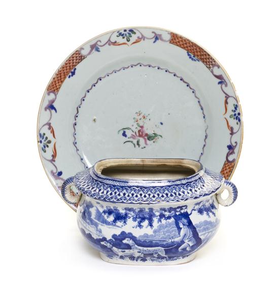 * A Chinese Export Western Subject Porcelain