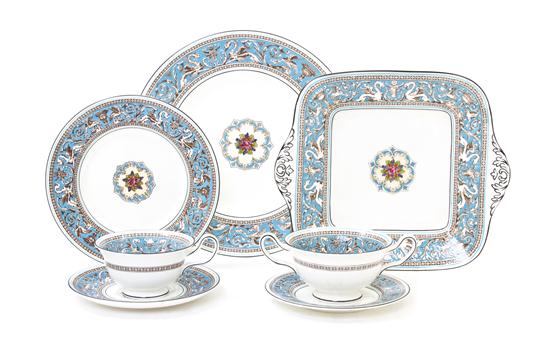 A Wedgwood Porcelain Dinner Service