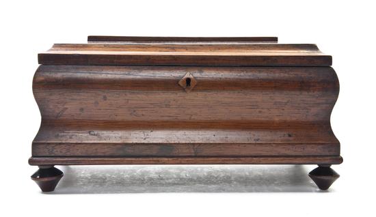 A Regency Rosewood Casket Form