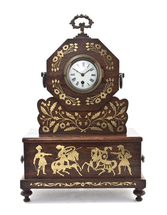 A Victorian Brass Inlaid Rosewood 15257a