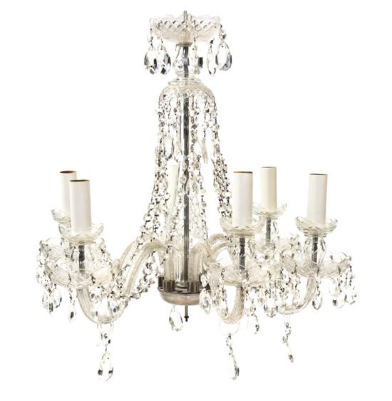 * A Waterford Crystal Six-Light Chandelier